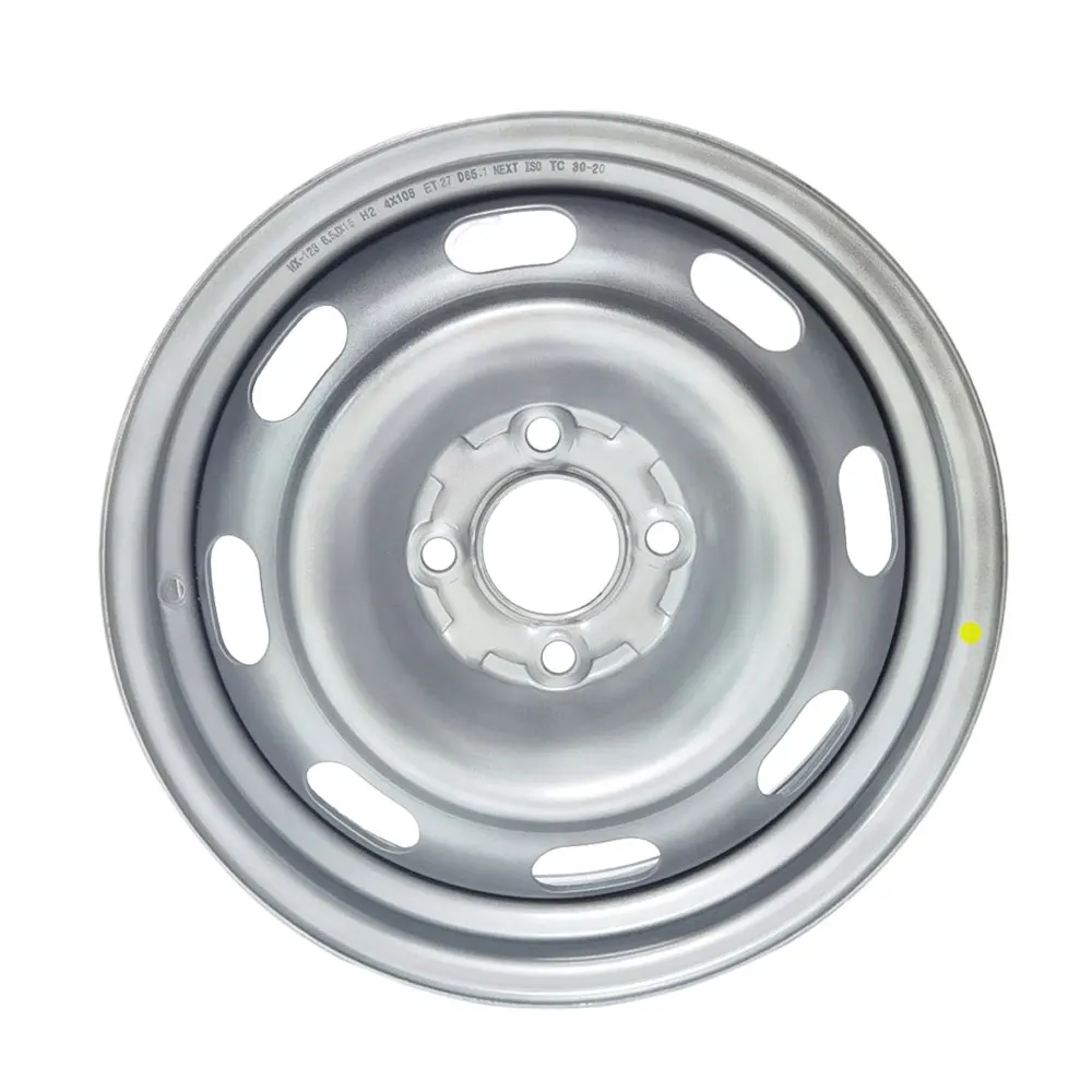 Wheelsky Factory Wholesale Silver Painting 564401 15x6.0 4x108 15 Inch Steel Passenger Car Wheel Rims