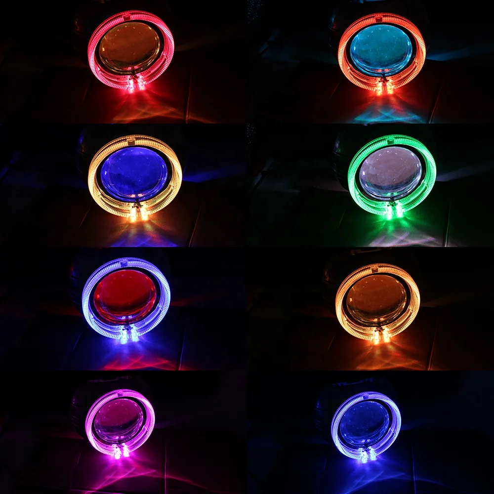 TAOCHIS 3.0 inch Bi xenon Projector Lens Kit for HELLA Silver type With Smax Shroud APP control angel demon eyes Headlamp Modify