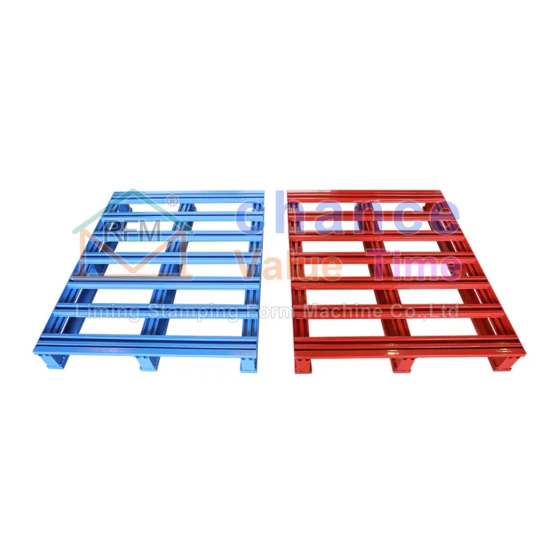 Strictly control each detail of metal pallets manufacturers direct sales euro pallet for warehouse storage