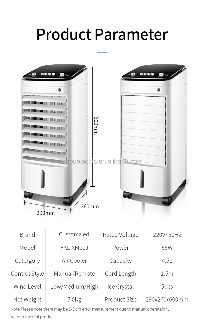 2024 New Water Air Conditioner Artic Portable Evaporative Air Cooler Cooling Mechanical Control Fan For Home