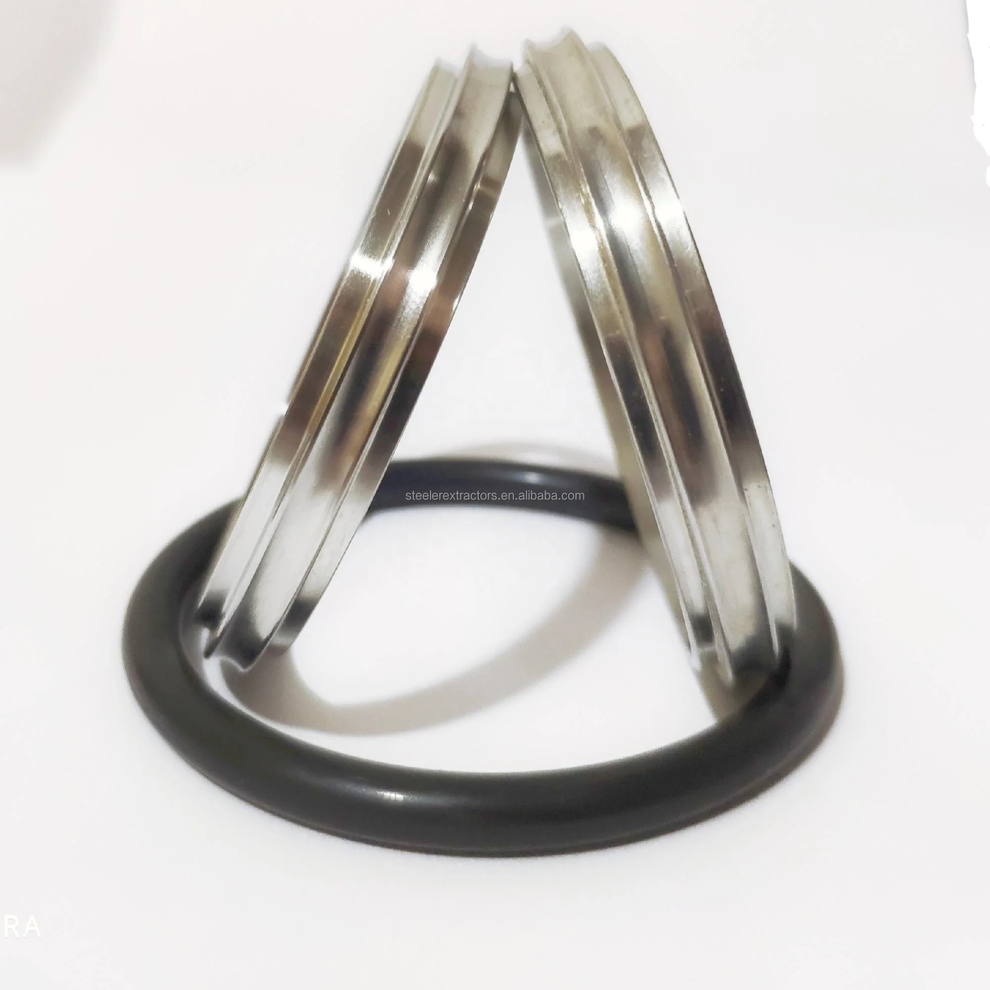Aluminum stainless steel 304 vacuum quick NW KF center ring  and o ring