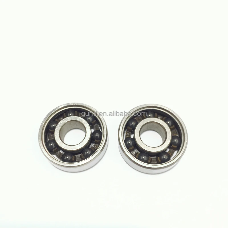 S 627 CE 7x22x7mm Stainless Steel Outer Ring Si3N4 Silicon Nitride Ball Nylon Cage Open Hybrid Ceramic Deep Groove Ball Bearing