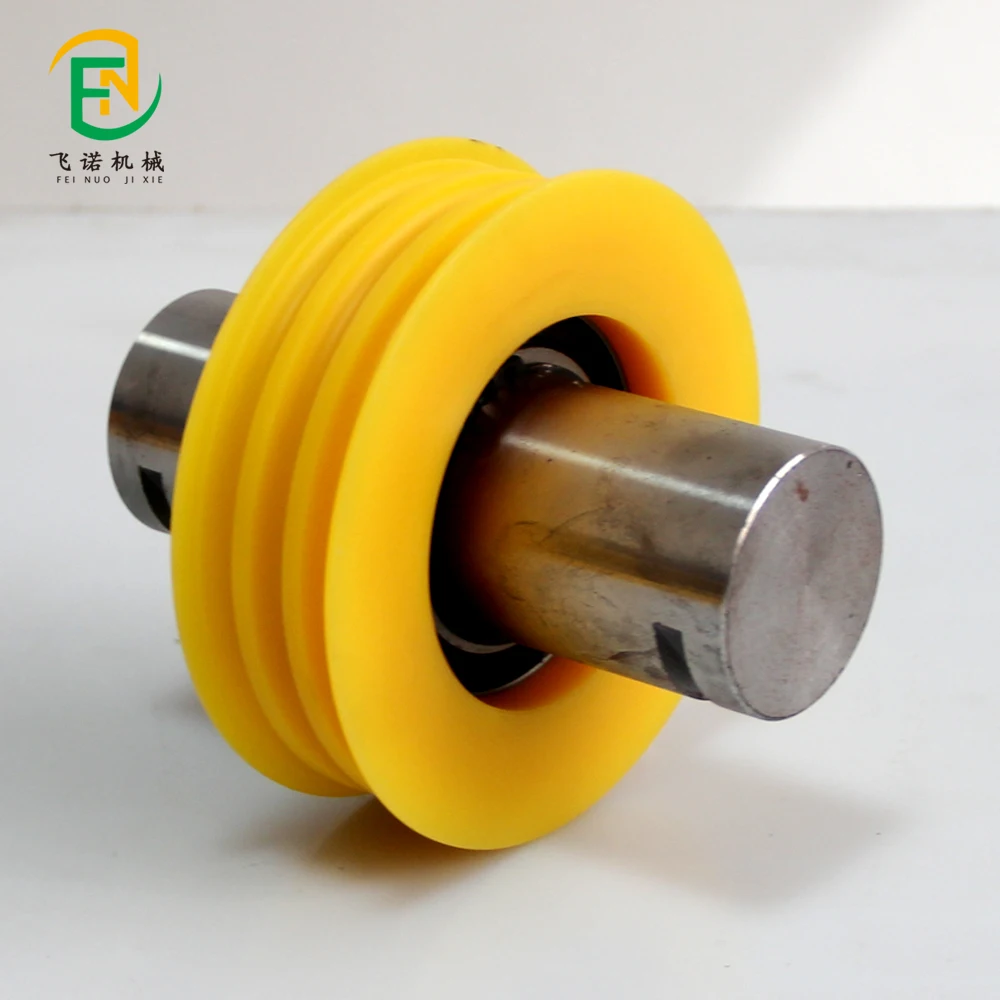 freight pulley hdpe plastic roller pulley sheave wheel forklift mast cable and pulley