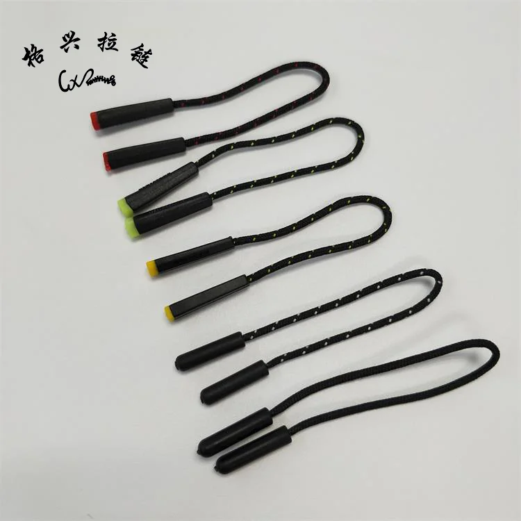 Wholesale Customized Design Silicone Rubber Rope Zipper Puller