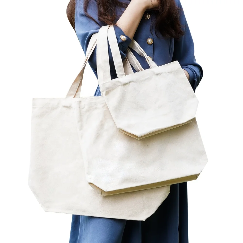 Twill Cotton And Linen Colored Zippered Eco-Friendly Cheap Wholesale Big Tote Canvas Bag With Pockets Zipper