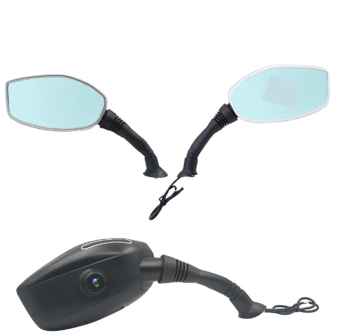 Electric Motorcycle Car Dash Camera 2.7inch High Definition Motorcycle Rearview Mirror Dual Lens Car Camera