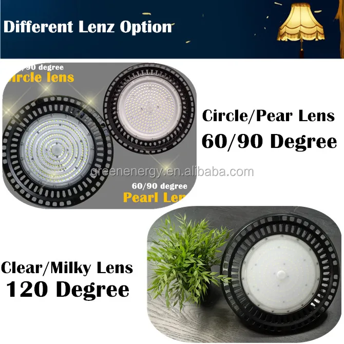 Smart motion sensor 100w 150w 100-277v 347v 480v led ufo industrial high bay light 1-10v dimmable for gym warehouse
