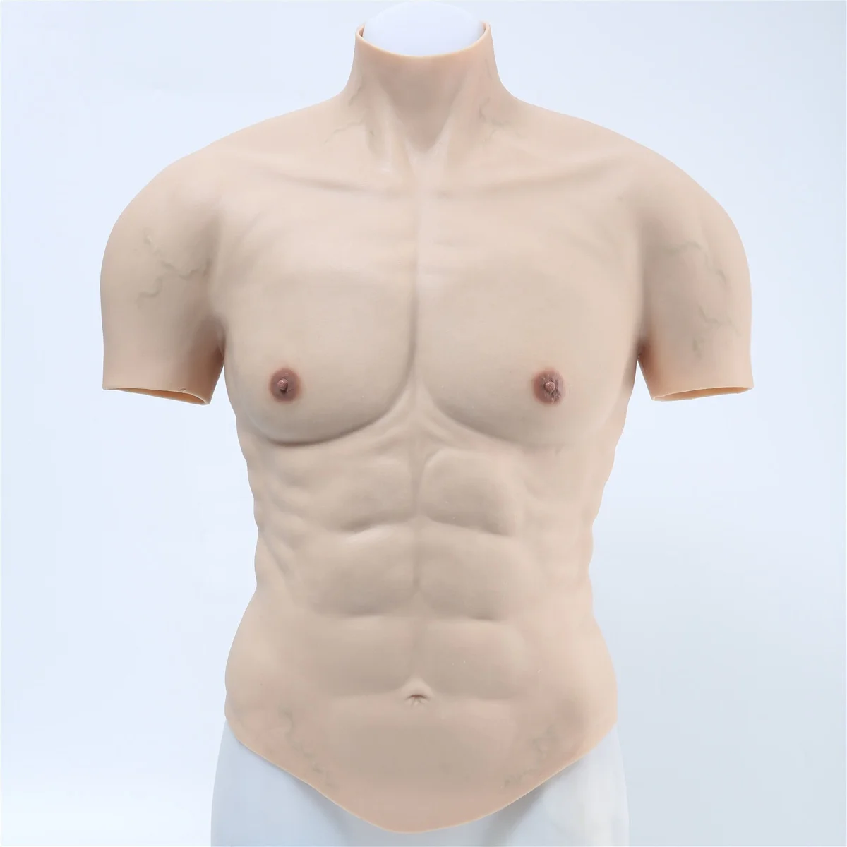 Новинка 2020, силиконовое искусственное мужское трикотажное платье для мышц живота