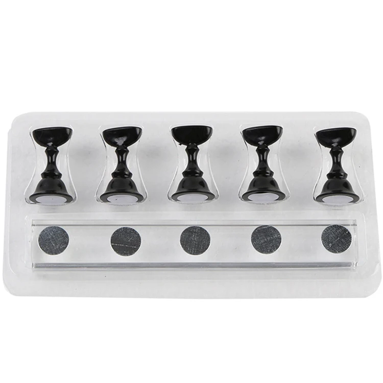 False Nail Art Tip Practice Chesses Board Holder with Magnetic Display Stand Bar