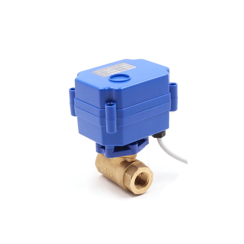 More reliable substitute than solenoid valve electric motorized actuator water flow control brass ball valve 2/3way