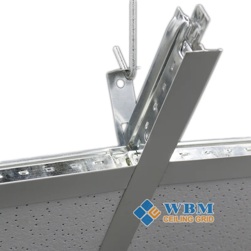 WBM suspended galvanized Ceiling t grid components,T bar paint keel ceiling frames 32/38