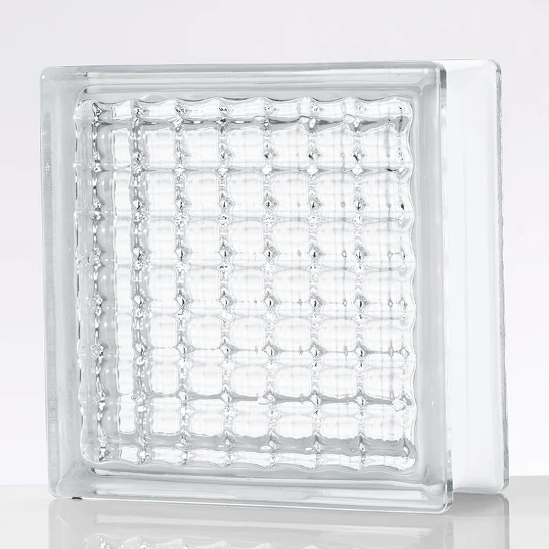 190x190x80mm White Color Glass Block High Quality Glass Brick Used For Decoration Or Partition Wall