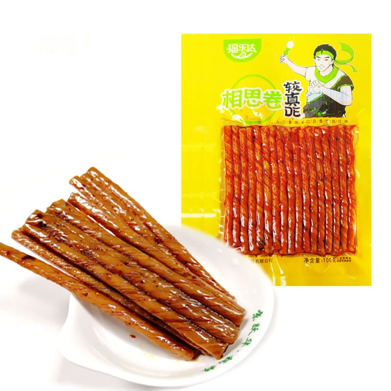 
Acacia roll dried tofu 100g supermarket snack bean products 