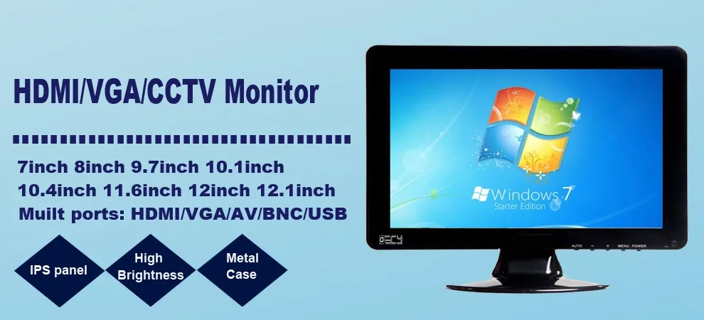 10.1 inch IPS Touch Screen  Monitor  Portable Led  Monitor Computer Industrial Touchscreen