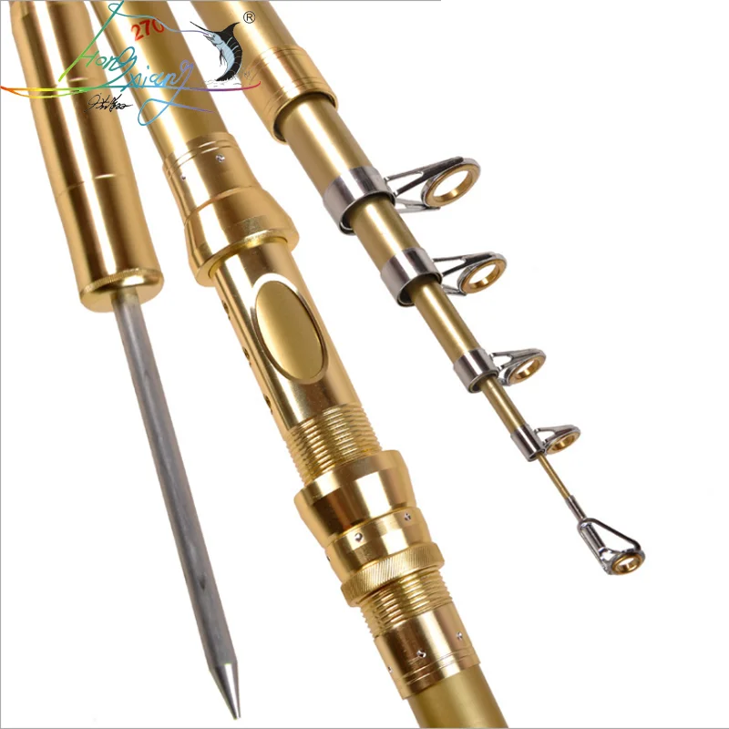 Telescopic Super hard Fishing Rod 2.1M -3.6M Portable Spinning Cast rod Sea fishing rod carp Fishing gear