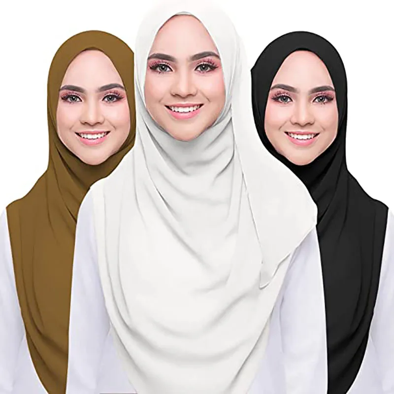 wholesale chiffon muslim Scarf women hijab new Instant premium jersey Hijab Shawls With  Jersey arab Hijab soi de medin