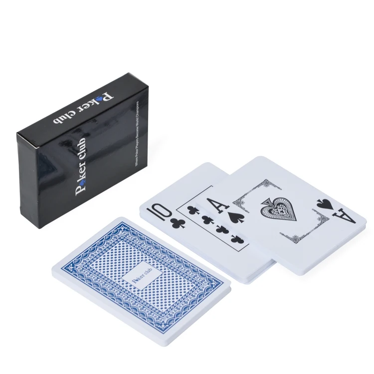 Printing Paper Advertising Poker Game Texas Poker Playing Cards Custom Personalized Logo Magic Casino Black Plastic Customized