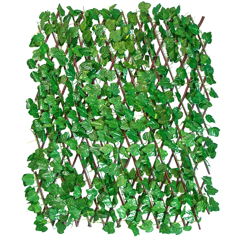 Garden plants telescopic shielding railings guardrail decorative green plant wood fence anticorrosive wood fence fence