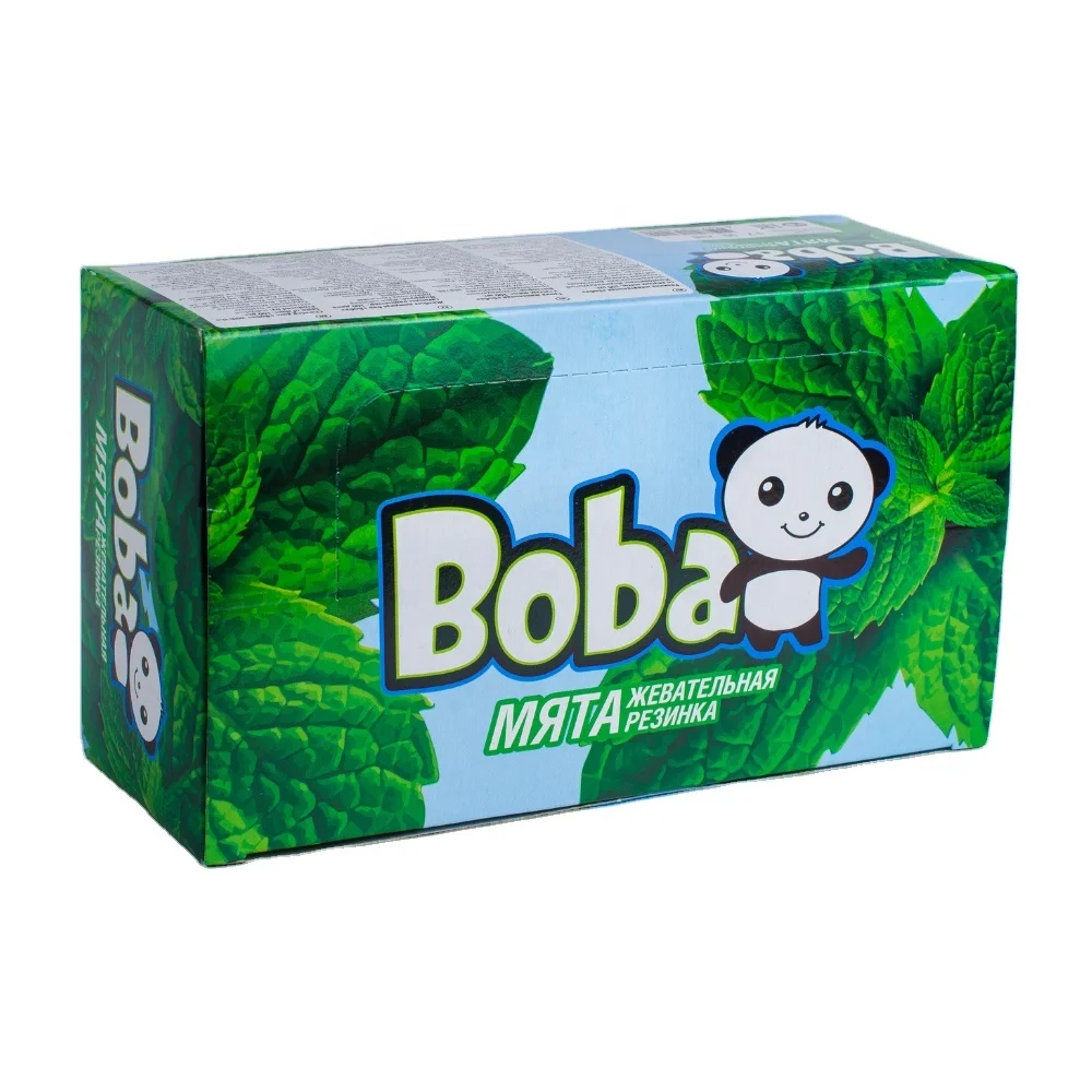 Вкусная жевательная резинка мята