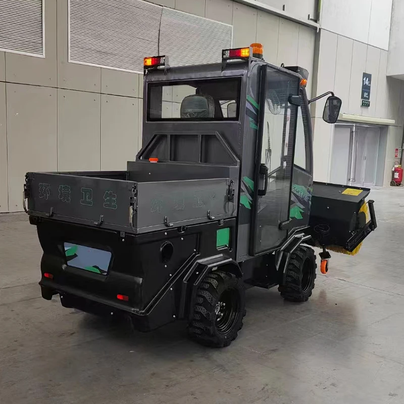 Enclosed cockpit multifunction  Ride on Snowplow Snowblower Machine Road Snow Sweeping Sweeper Machines