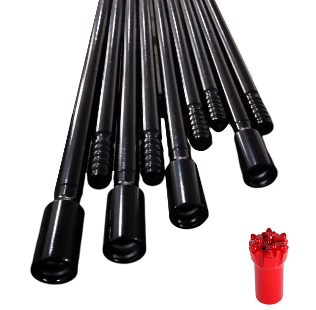 High Quality Thread Drill Rods Deep Hole Drill Head Underground Drilling