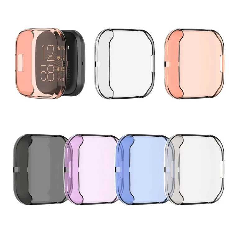  Мягкий ТПУ полноэкранный защитный чехол для умных часов fitbit versa2 versa