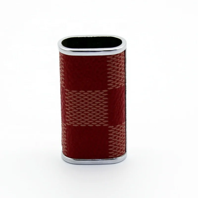 Butane bamboo custom logo petrol lighter sleeve gas gold metal lighter case metal lighter sleeve Custom Metal Case Cover Holder
