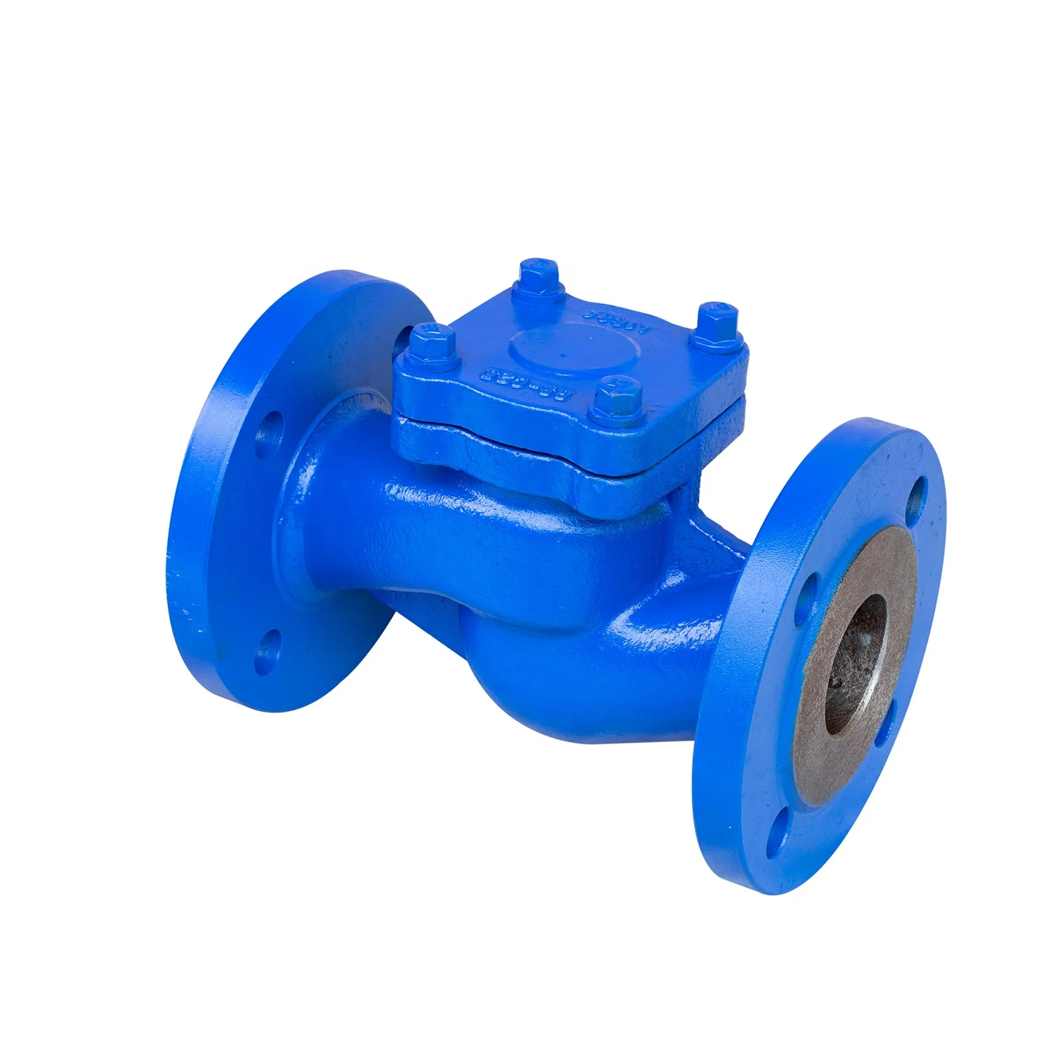 Flanged DIN DN50 DN100 DN200 PN25 Spring Loaded Cast WCB Piston Globe Check Valve