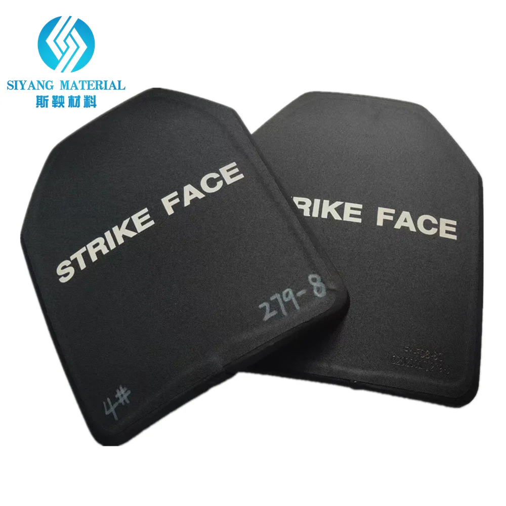 High Quality Level 3 and Level 4 bulletproof vest insert board direct target test size 325 * 260/300 * 250