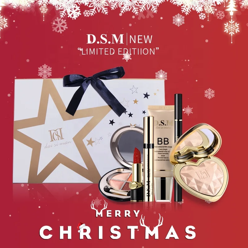 Makeup Gift Set Oem Design Girls Beauty Basics 6 PC Shimmer Highlighter Brightening Concealer BB Cream for Holiday Blockbuster