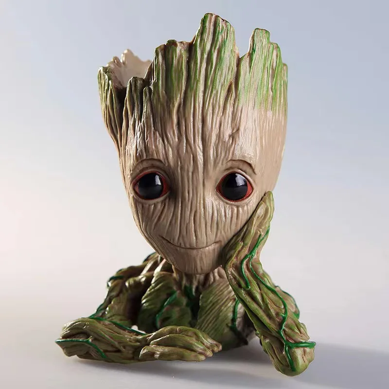 Eco friendly polyresin resin flowerpot treeman baby groot planter flower pot for garden