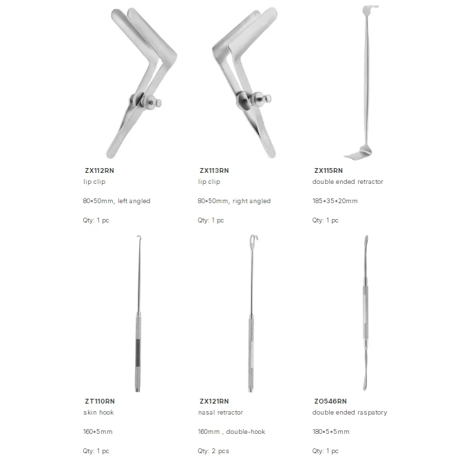 SHINVA Nonsyndromic Cleft Lip and Palate Instruments Set