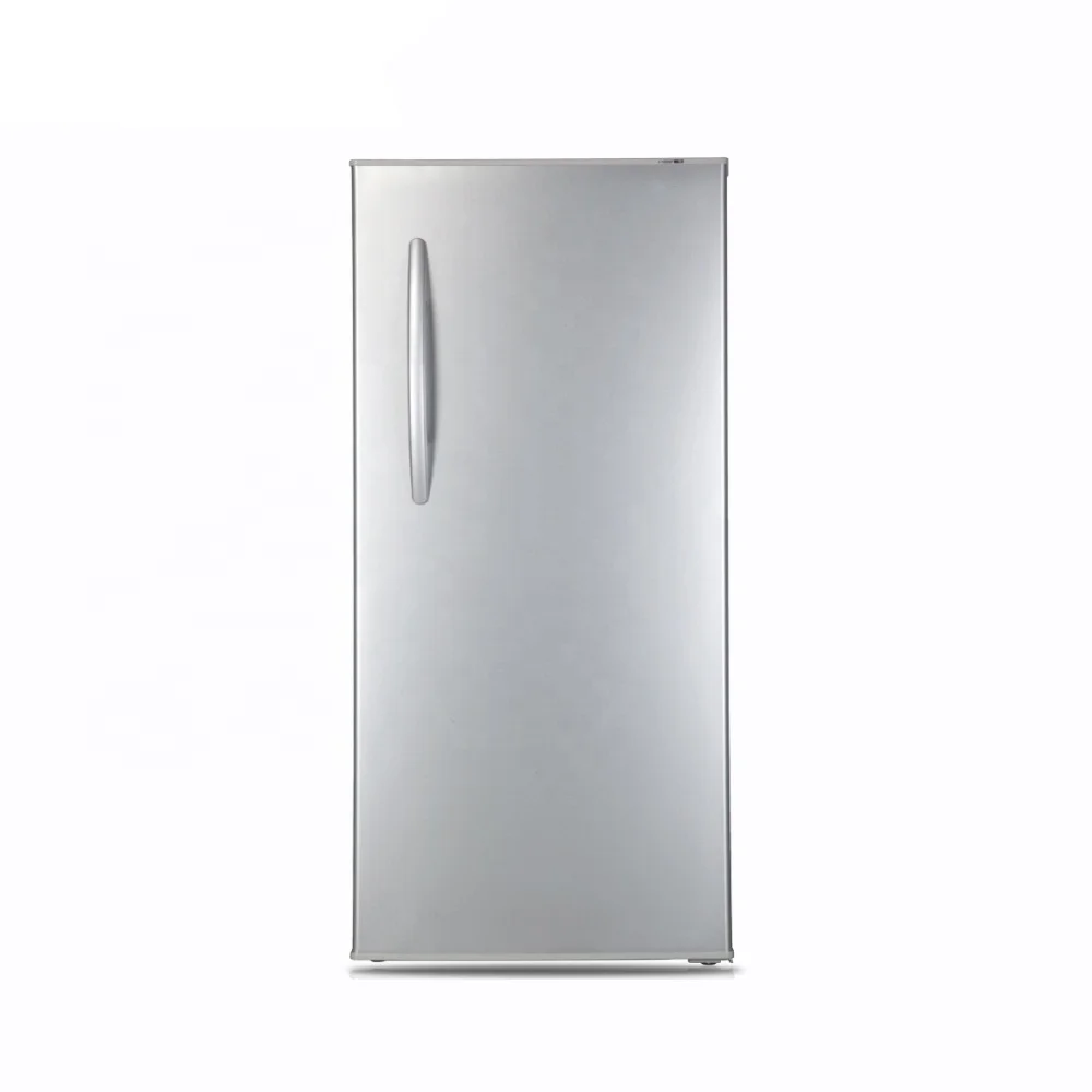 200L Defrost Single Door Upright Freezer Vertical Freezer with Roll Bond Evaporator Shelves for Fast Freezing