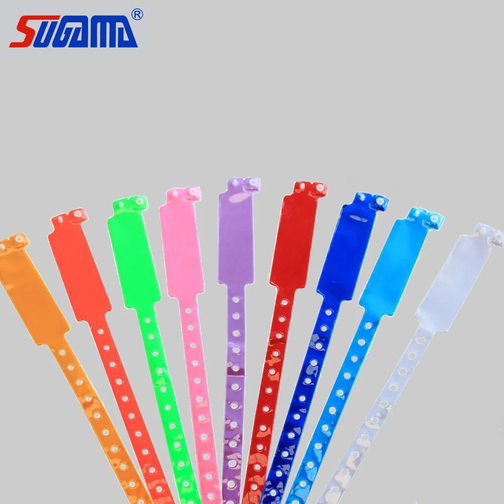 high quality bracelet waterproof disposable medical plastic hospital adult wristband