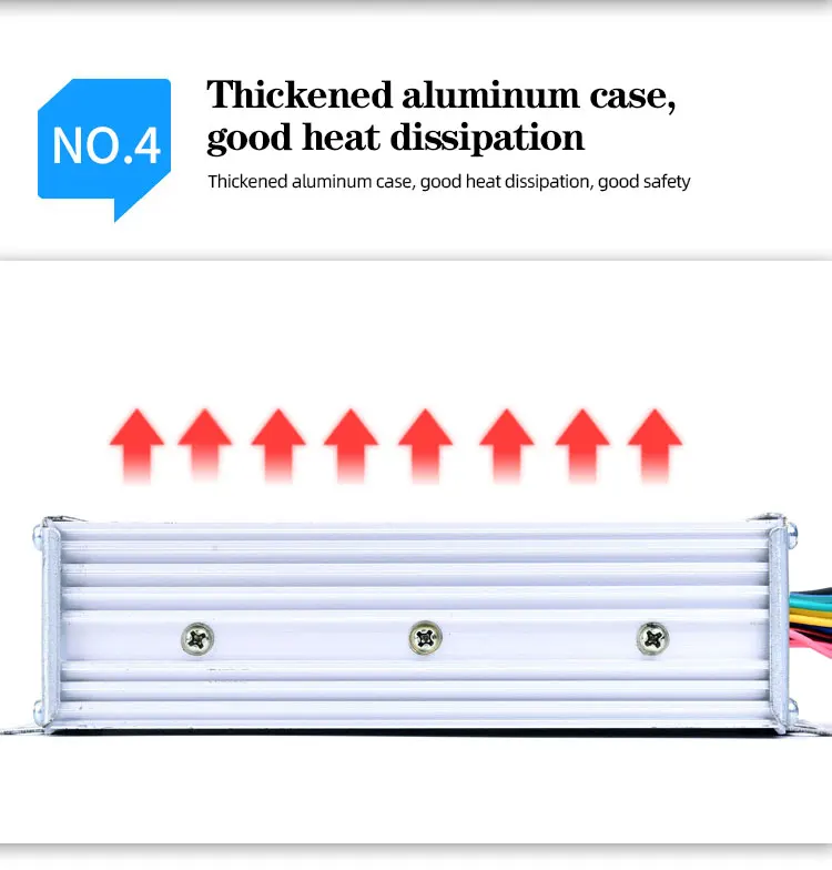 Multi-functional brushless dual-mode intelligent controller 500w 48v electric tricycle parts  high efficiency controller