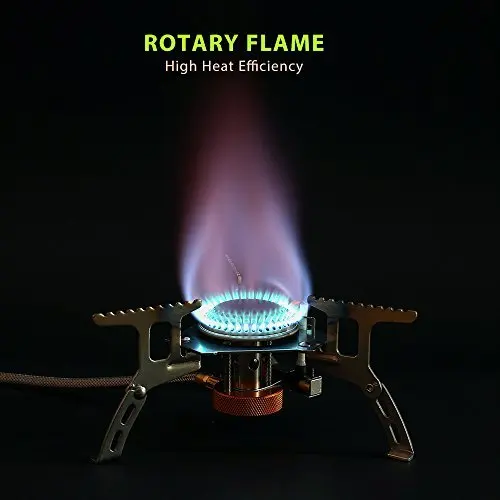 Camping stove gas burner Backpack Gas Stove with Convenient Piezo Ignition