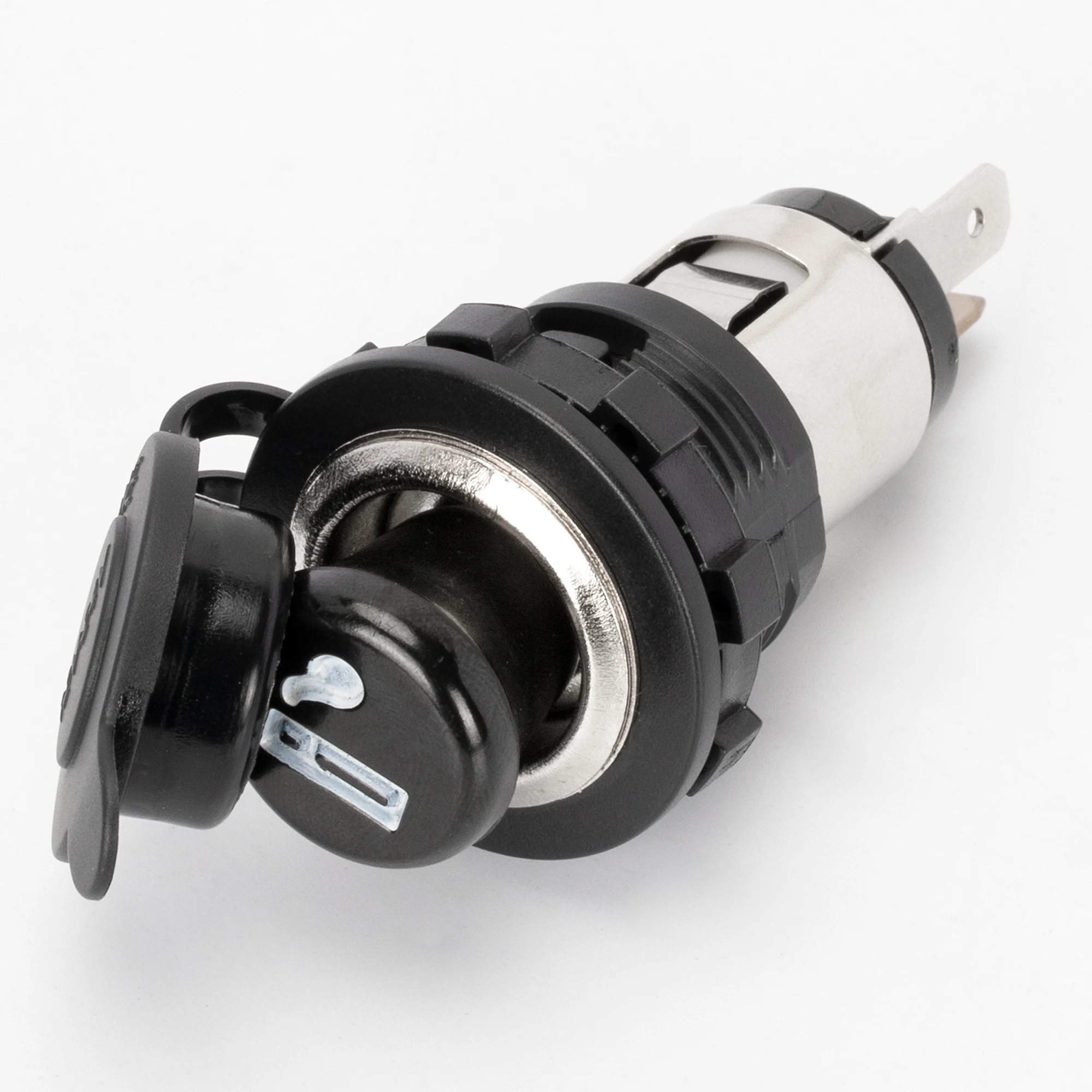 DC 12 Volt Female Power Outlet Plug 24V Universal Splitter Adapter Cigarette Lighter Socket with Waterproof Cover for Car Truck