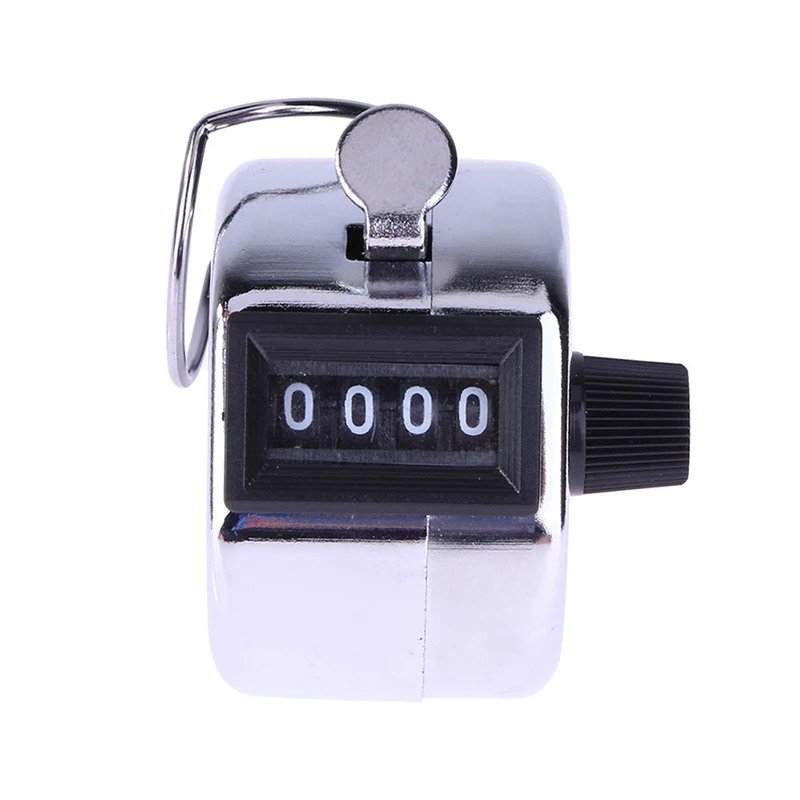 Mini Mechanical Digital Hand Tally Counter 4 Digit Number Hand held Tally Counter Manual Counting