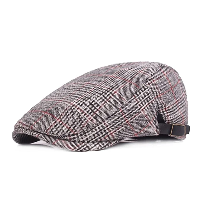 Hot Sale Cotton French  Vintage Striped  Spring  Beret Hat For Men Denim Newsboy  Flat Ivy Cap