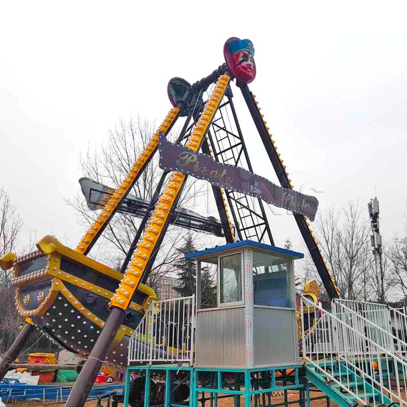 Kids And Adult Game Fairground Attraction Amusement Park Equipment Big Pirate Ship Ride for Sale