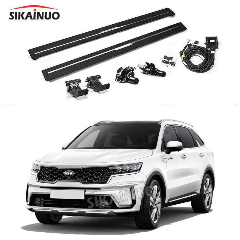 Waterproof car parts Kia sorento side step power running board electric nerf bar external footboard deployable