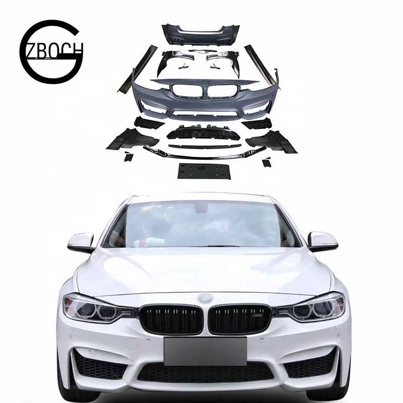 Комплекты кузова для BMW 3 серии F30 F35 facelift M3 наконечники боковой юбки кранцы решетка передние Автомобильные бамперы задние автомобильные передняя