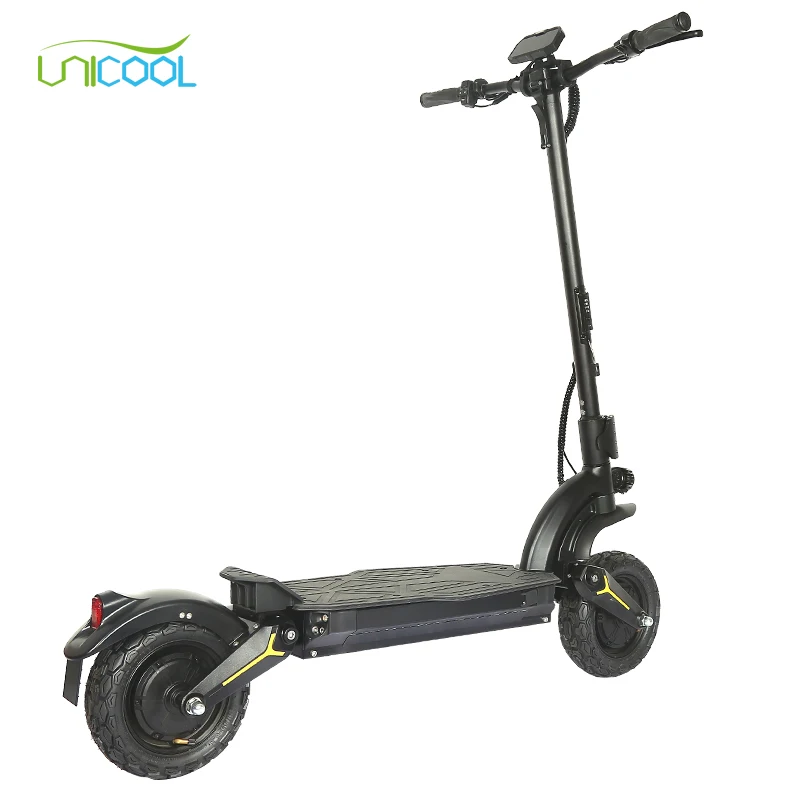 Unicool good selling new model 60v 11 inch fat wheels 2400w 90kms dual motor offroad electric scooters for adults