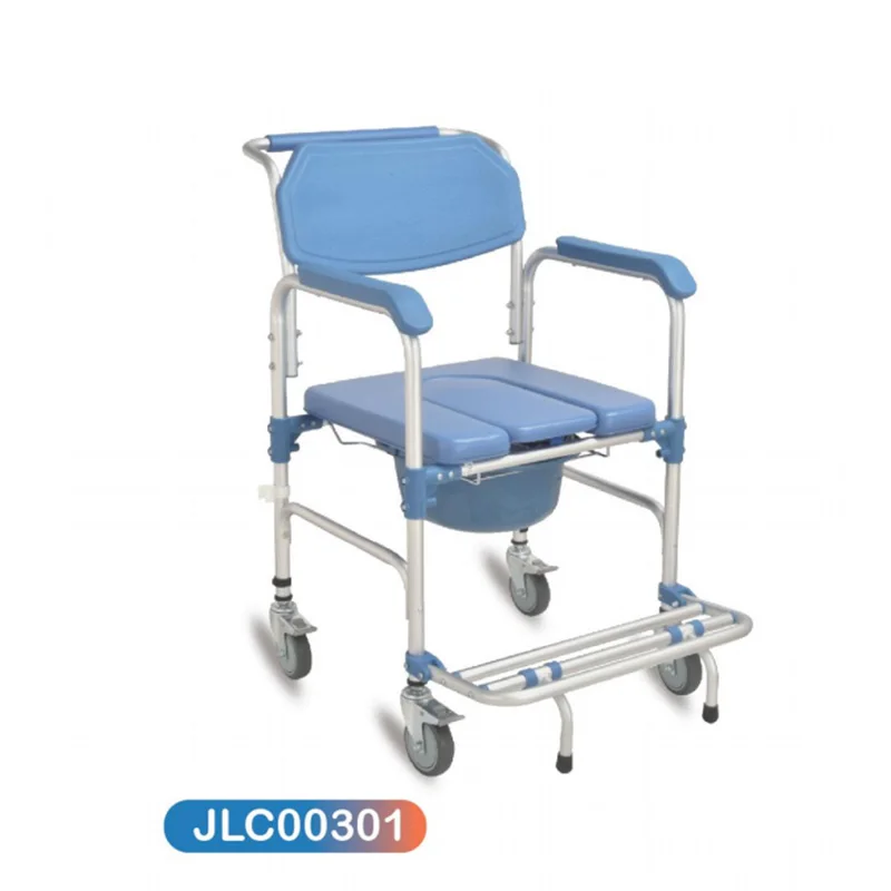 JL8961L High quality bathroom 2 in1 foldable commode toilet seat with bucket for elderly