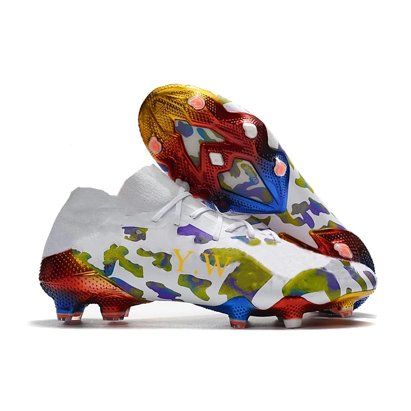 New Arrivals Non-Slip Breathable Stud Training Competition Genuine Kids Age 14 Football Shoes Size 41