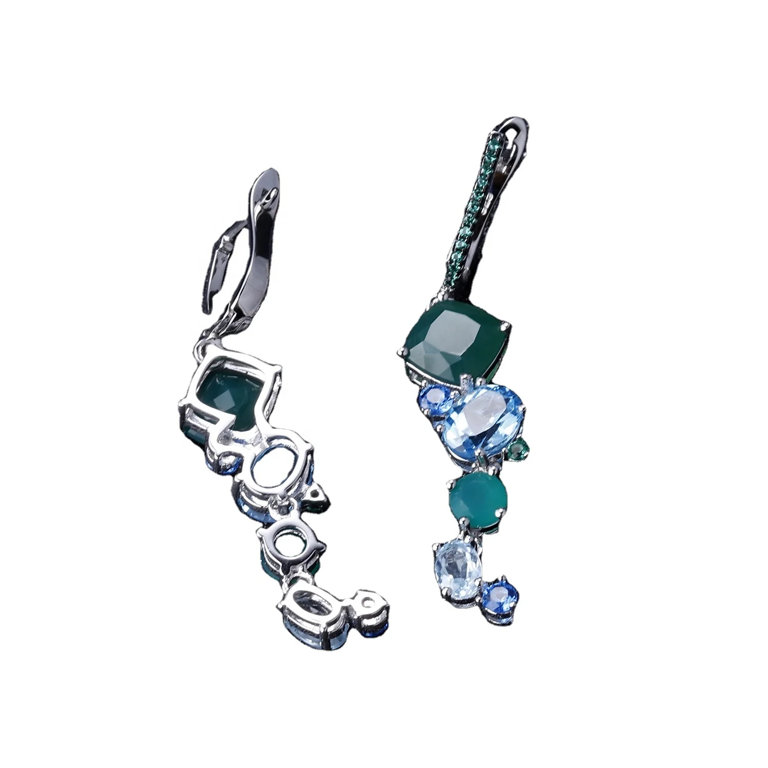 Diamond earrings/Turquoise earring/Sapphire earrings