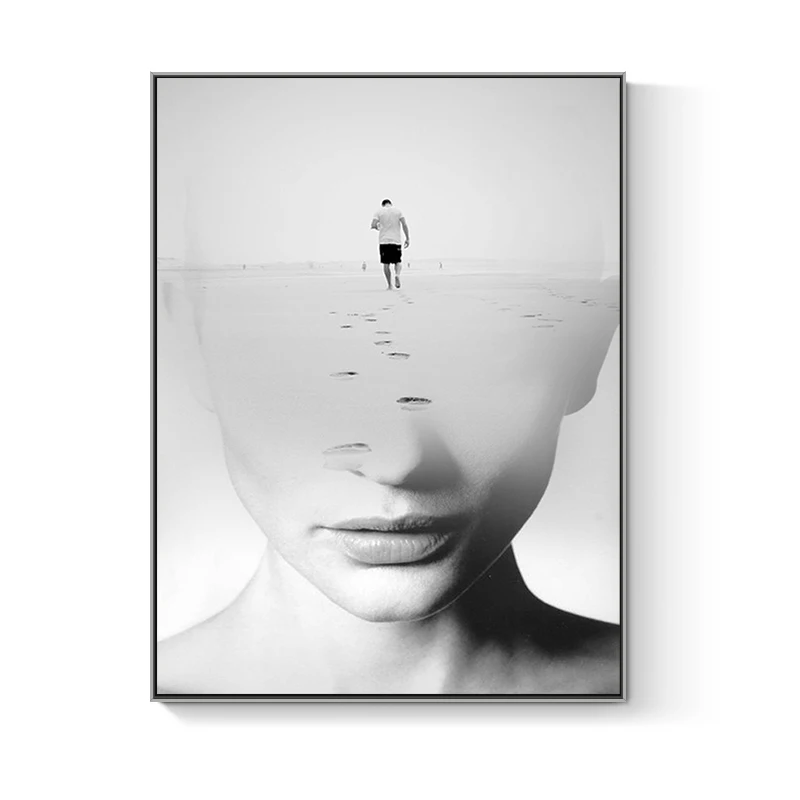 Modern fashion nordic style framed poster canvas print wall art pictures