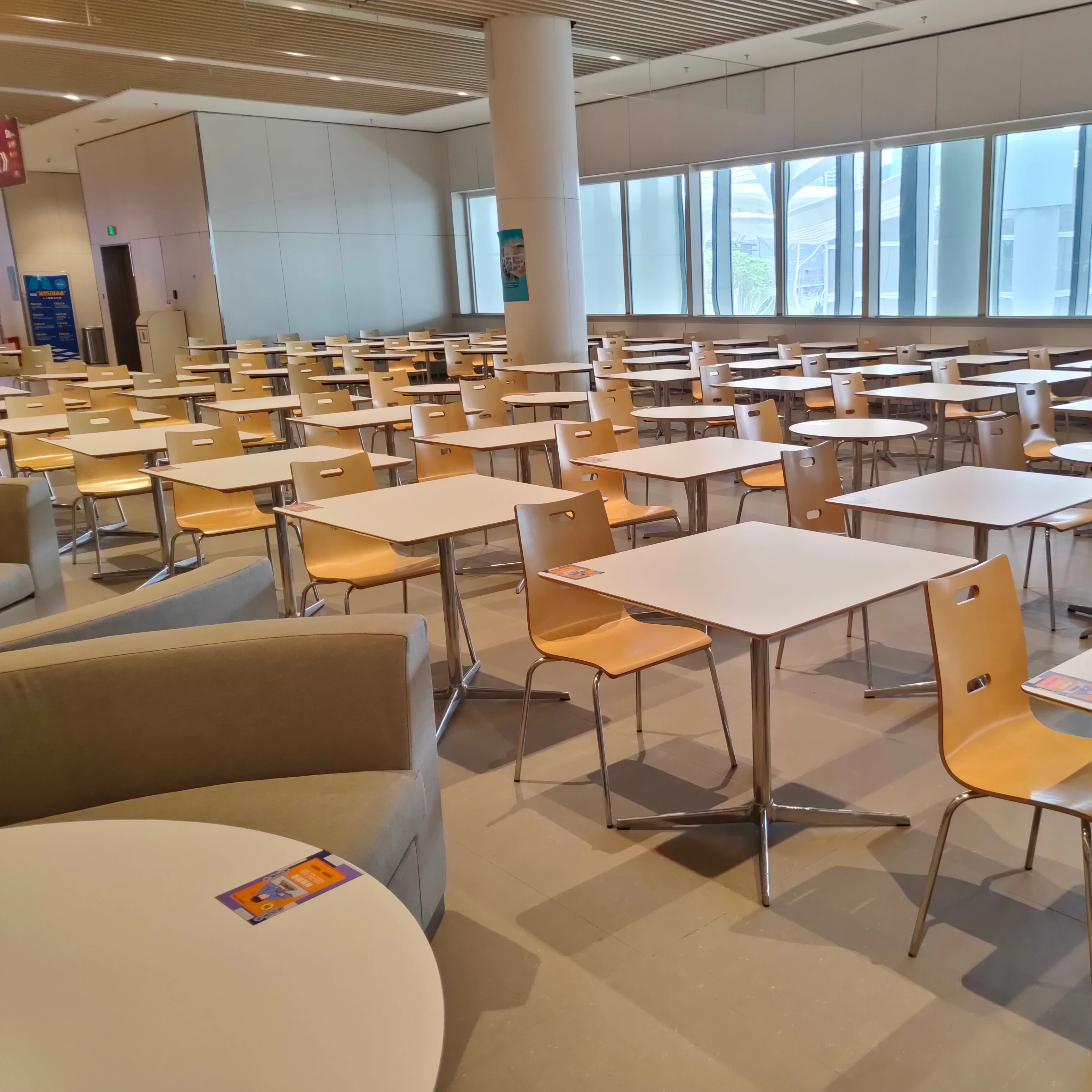 Набор корейских столов для фастфуда, огнестойкий компактный ламинированный стол hpl для ресторана и мебели