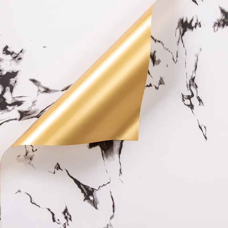 Luxury Houndstooth Pattern Printed Waterproof Plastic Flower Wrapping Paper Gift Wrap Paper for Florist Wrapper