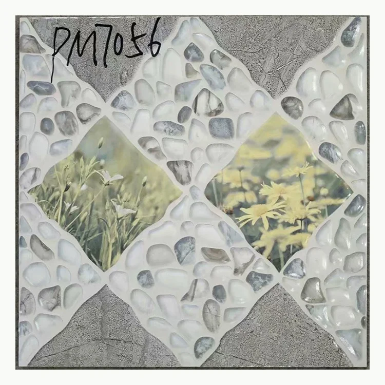 China Glazed Flowers Design Digital Bathroom Floor Ceramic Tiles 300x300